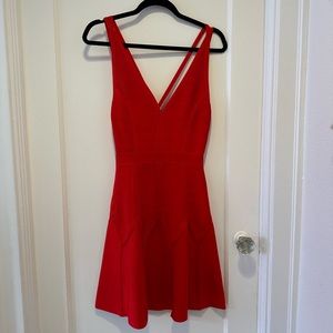 TopShop Red Scuba Mini Dress